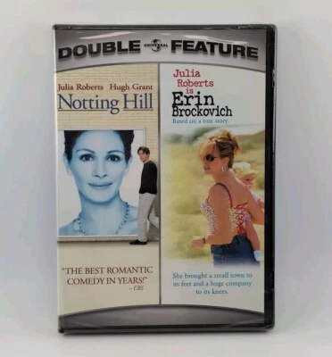Notting Hill/Erin Brockovich - Double Feature (DVD, 2008, 2-Disc Set) Foto 1 de 4