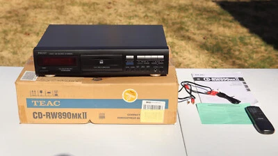 Teac CD-RW890 MKII Black Digital High Speed CD  Recorder+box+manual+remote NICE - Image 1 of 4