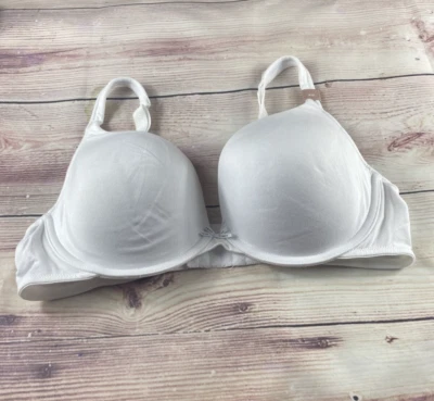 Lane Bryant Cacique 棉质提升聚拢文胸 尺寸 42D 白色 — 第 1/4 张图片