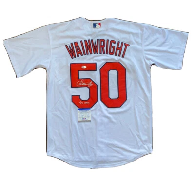 ADAM WAINWRIGHT signed autographed ST. LOUIS CARDINALS Jersey w/ COA PSA AL65152 - Image 1 of 4