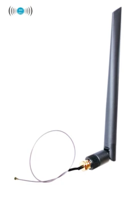 Set antenna UHF SMA-J/TPEE/90° pieghevole/nero I.PX4 coassiale 868MHz rete - Immagine 1 di 4