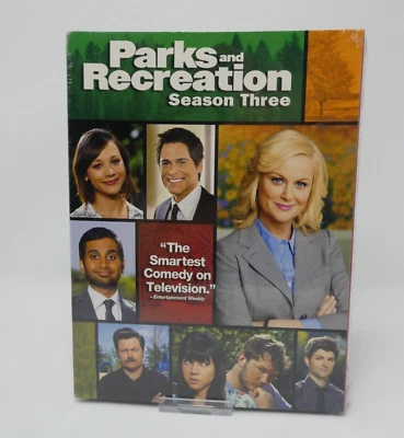 Parks and Recreation: Season Three (DVD, 2011, 3-Disc Set). Brand New. Sealed. - Image 1 of 4
