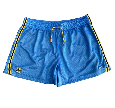 Nike Marquette Shorts XLarge Blue Gold Golden Eagles Basketball Milwaukee WI Cover