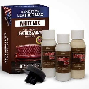 Leather Max White Mix Vinyl and Leather Repair Kit - for Your Furniture Ect - Picture 1 of 8