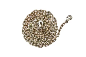 Cadena de remolque de 3/8" X 20' grado 70 cadena de carpeta de transporte con ganchos de agarre, 6600 libras - Imagen 1 de 1