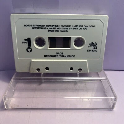 Sade Stronger Than Pride 1988 Cassette Tape First Edition Good Foto 1 de 4