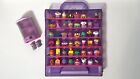 Shopkins 50 Piece Lot Vinyl Toys Collectibles/ Storage Case And Small Display