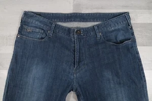 Pantalones de mezclilla para hombre Armani Emporio J06 elásticos ajustados azules W34 L29 - Imagen 1 de 14