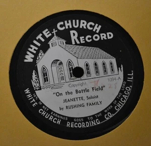 COUNTRY GOSPEL 78 Rushing Family White Church Record 1094 Just a Closer Walk - Foto 1 di 1