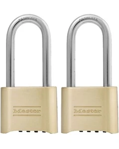 Cerradura de combinación de latón, cerradura de puerta para valla o cobertizo exterior, combinación personalizable - Imagen 1 de 6