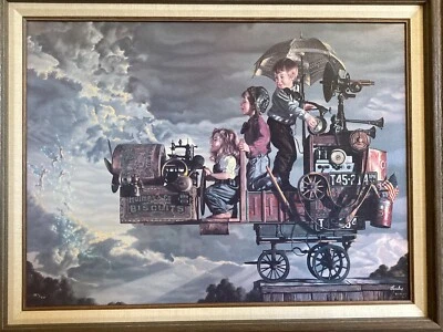 Bob Byerley Edición Limitada Lienzo Transferencia “Invitación al Vuelo” Enmarañado/Enmarcado Foto 1 de 4