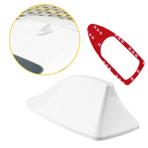 White Car Shark Fin Antenna Cover for Kia Kona Roof Radio AM/FM Signal Aerial - Picture 1 of 9