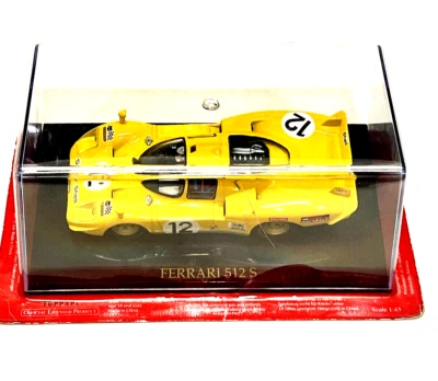 Carro modelo Ferrari Collection 1/43 Ferrari 512 S No.12 amarelo - Imagem 1 de 4