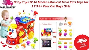 Baby Toys 12-18 Months Musical Train Kids Toys for 1 2 3 4+ Year Old Boys Girls - Picture 1 of 9