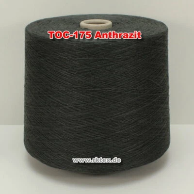 175 Anthrazit TVU Ocean Nm 30/2 Baumwolle Acryl Strickgarn Häkelgarn Garn Kone