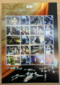 STAR WARS Heroes & Villains - Great Britain  Commemoration 1st Class Stamp - Picture 1 of 1