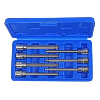 Hex Bit Socket Set Ball End US PRO 3/8" Drive Long reach Allen Key Ratchet Tool - Image 1 of 4