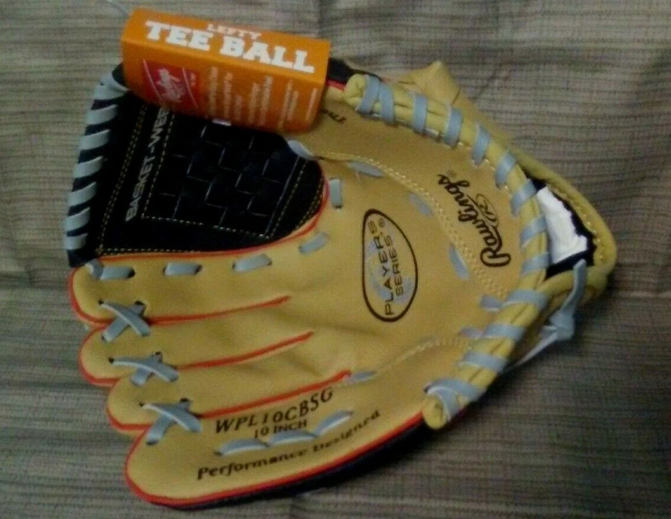 Rawlings 10" Left Hand Throw Tee Ball Glove Player Series Wpl10cbsg Tan