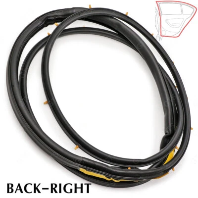 For Toyota Corolla AE EE 92 1987 - '90 Right Rear Door Rubber Seal Weatherstrip - Image 1 of 4