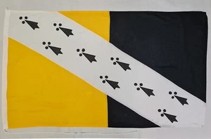 Flag of Norfolk 5x3ft MoD sewn stitched embroidered rope toggled Puffin Flags - Picture 1 of 2