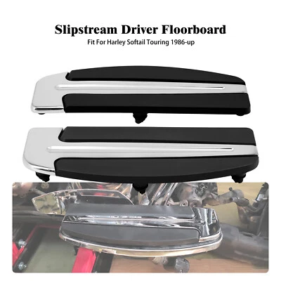 Inserciones cromadas para estribo de piso de conductor para Harley Road Electra Glide 86-2025 Foto 1 de 4