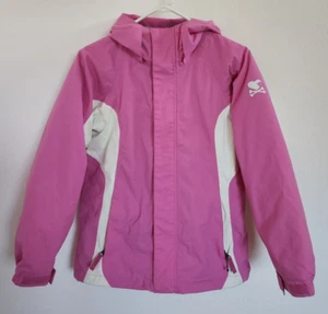 Burton Snowboard Ski Snow Jacket Pink White Girls Size L - Picture 1 of 8