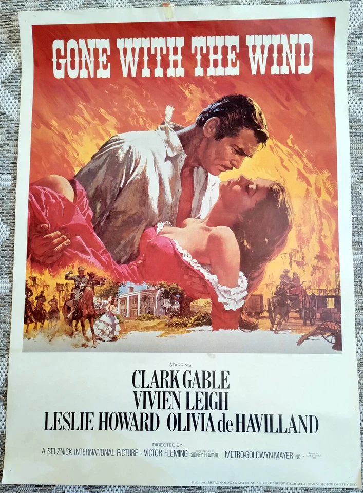 Gone With The Wind (1970, 1983) Kinoplakat DIN A 1, Clark Cable, Vivien Leigh - Bild 1 von 1