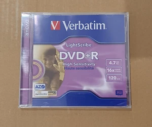 DVD+R Verbatim 4.7 GB Speed 16X Lightscribe 1.2 - Afbeelding 1 van 2