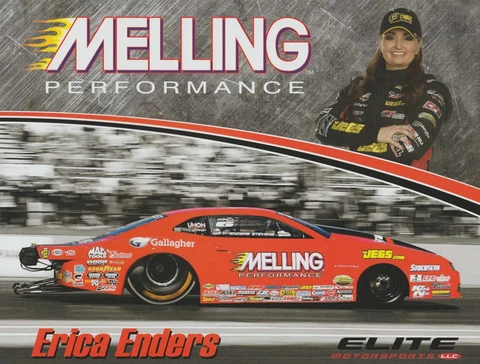 2018 Erica Enders Melling Chevy Camaro Pro Stock NHRA postcard Cover