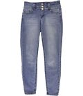 Blue Spice Womens Two Tone Stretch Jeans, Blue, 3