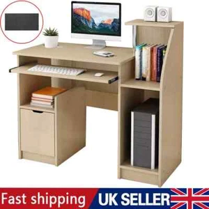 Computer Desk Laptop Pc Study Table Home Office Desk Furniture Shelf Workstation - Picture 1 of 8