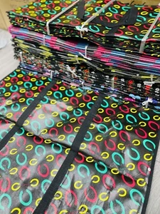 2 bolsas de lavandería de alta resistencia grandes con cremallera floral bolsa de almacenamiento fuerte 80 x 60 x 25 cm - Imagen 1 de 8