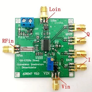 AD8347 800MHz ~ 2. 7GHz Downconversion Wideband Quadrature Demodulator IQ RF - Bild 1 von 6