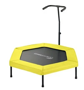 Upper Bounce Mini Workout Trampoline with Adjustable T-Shaped Handrail – H - Picture 1 of 5