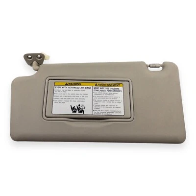 Nissan Rogue 2008-2013 conductor lado izquierdo parasol beige vinilo iluminado Foto 1 de 4