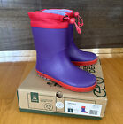 Kamik Girl?S Drizzly Purple Red Waterproof Fleece-Lined Rainboots: Size 1