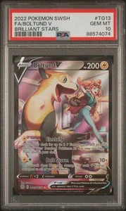 Fa/Boltund V TG13 Brilliant Stars Pokemon Sword & Shield Brilliant Stars PSA 10 - Picture 1 of 2