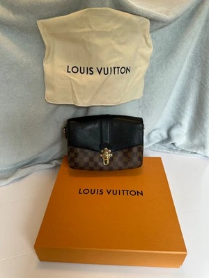 Louis Vuitton Clapton Crossbody Bag PM Black/Brown Canvas Damier Ebene Noir - Image 1 of 4
