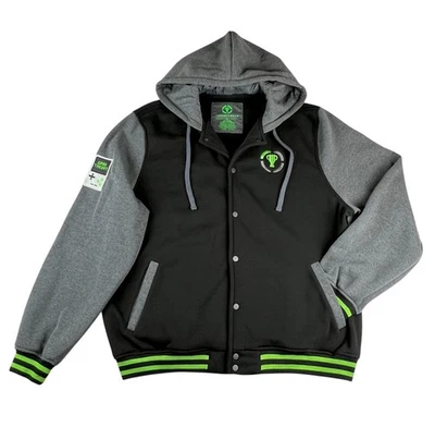 Game Theory Hoodie Adult Size 3XL Theory Wear Snap RARE Black, Gray, Green Nice! - Image 1 of 4