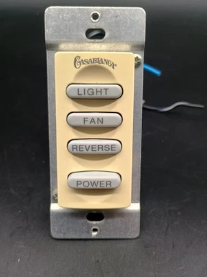 CASABLANCA Ceiling Fan W-32 W32 Inteli-Touch Wall Control Switch Almond TESTED - Image 1 of 4