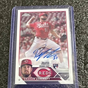 2023 Topps Chrome - Rookie Autographs Graham Ashcraft #RA-GA (AU, RC) - Picture 1 of 3