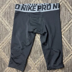 Nike Pro Dri-Fit Compression 3/4 Leggings Black Boys’ Youth XS 858228-011 - Picture 1 of 4