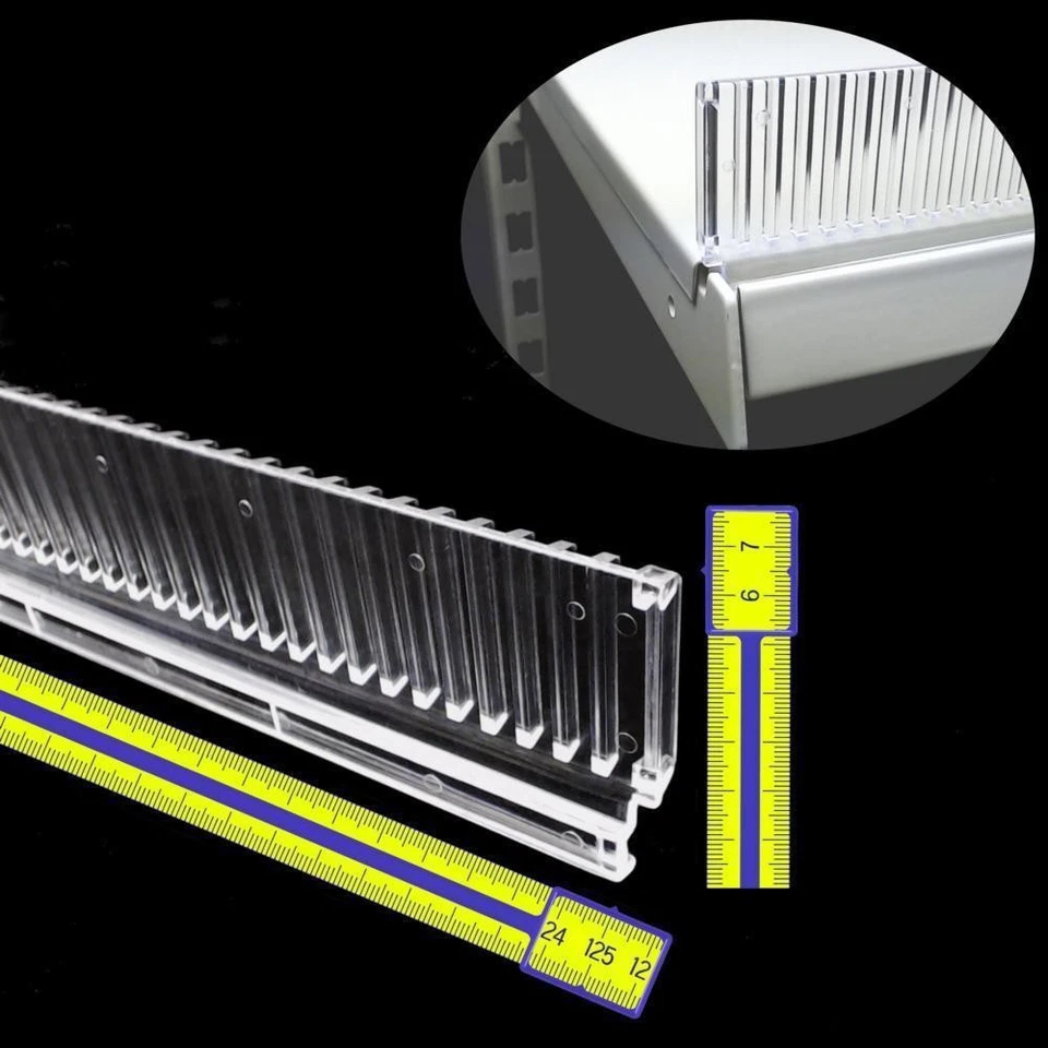 MARKENLOS FZ245= Abteilleiste L125cm H4,5cm für Tegometall Fachboden Tego Regal Gondel