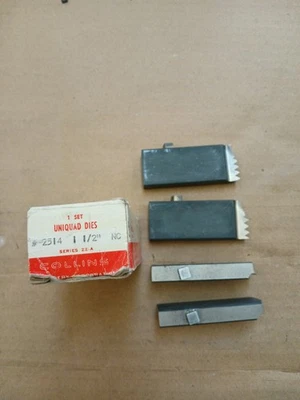 Collins 2514 Uniquad Dies - Threader Set - 1-1/2" NC - Image 1 of 2