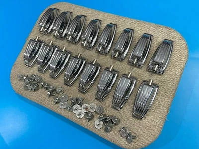 Ludwig 80s 90s Vintage Bass Drum Floor Tom Lugs Large Classic with Shell Screws - Image 1 of 4