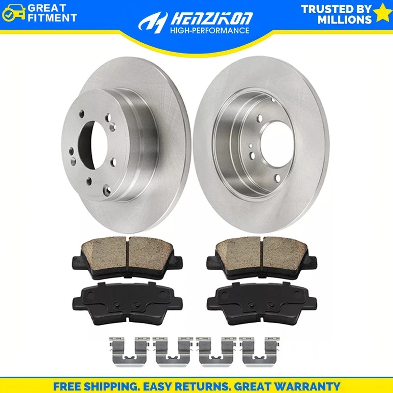 Kit pastillas freno cerámicas rotores traseros para Kia Optima Hyundai Sonata Foto 1 de 1