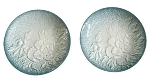 2 Arita Ware Blau & Weiß Salat Beilagen Teller Keramik Blumendesign Japan 5,25" - Bild 1 von 5