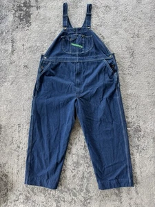 Key Men’s Denim Overalls Imperial SIZE W50 X L30 ** Length Altered ** - Picture 1 of 16