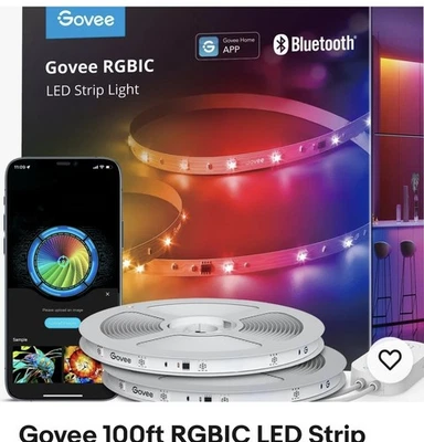 New Govee 100ft RGBIC LED Strip Lights, Smart LED Lights in open box  - Image 1 of 4