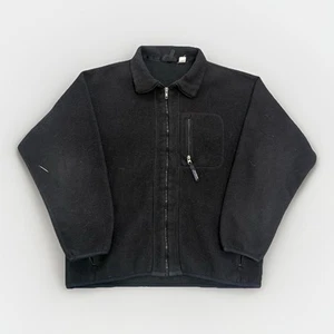 Vintage Patagonia Black Full Zip Fleece Jacket Men's XL - Picture 1 of 6